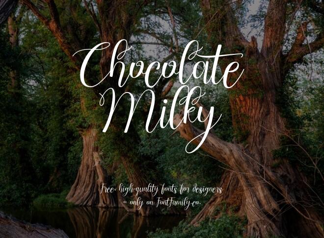 Chocolate Milky Font