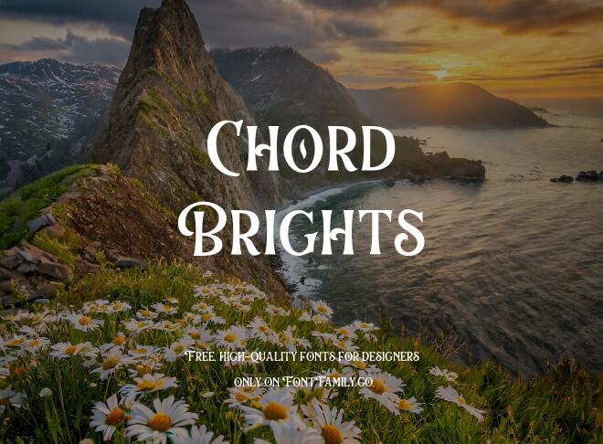 Chord Brights Font