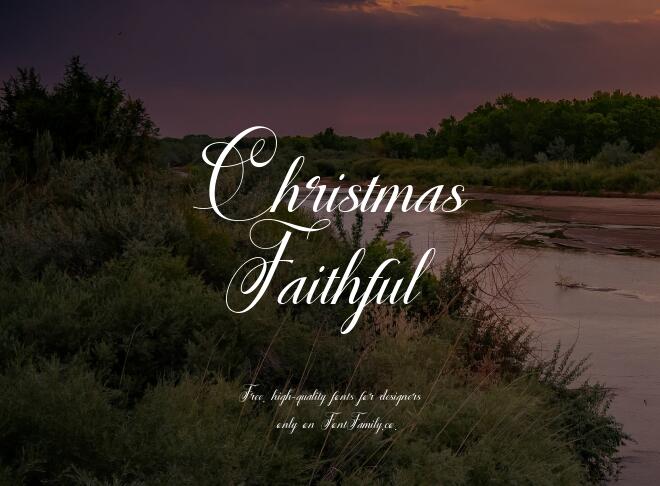 Christmas Faithful Font