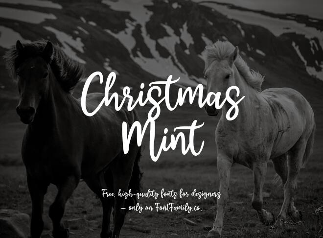 Christmas Mint Font