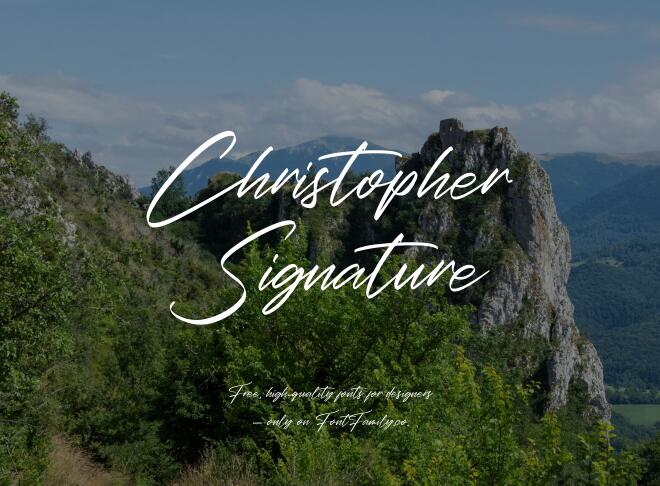 Christopher Signature Font