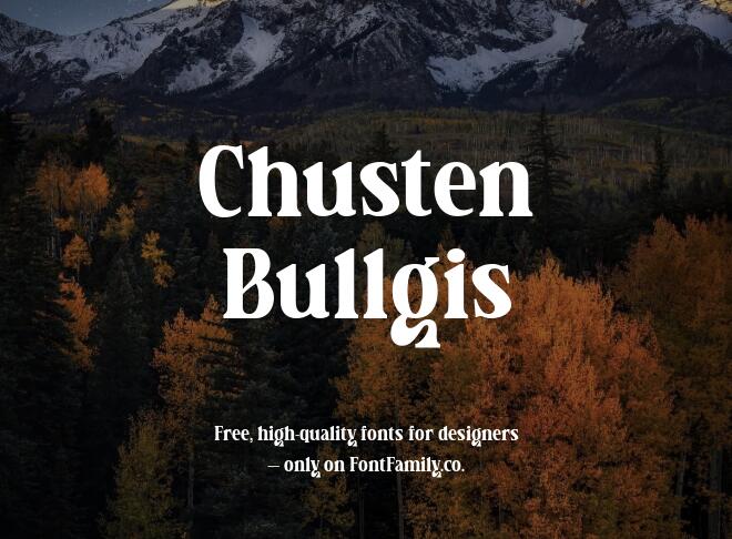 Chusten Bullgis Font