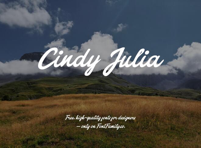Cindy Julia Font