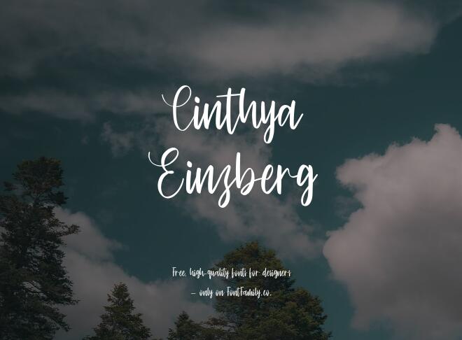 Cinthya Einzberg Font