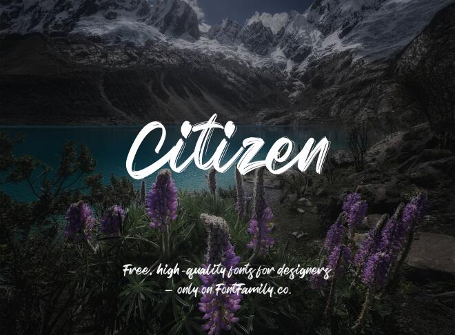 Citizen Font
