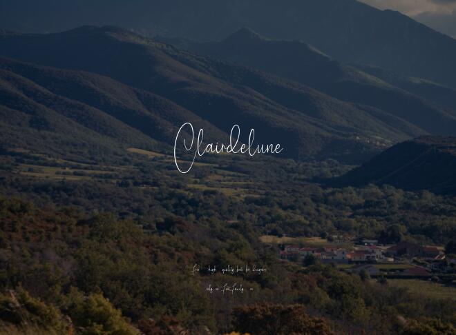Clairdelune Font
