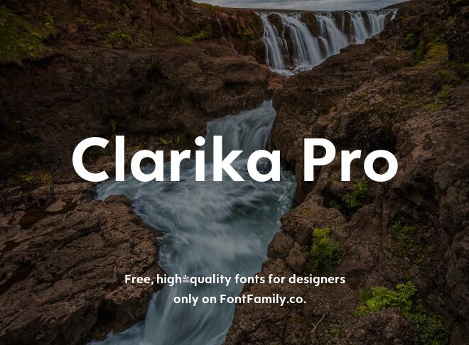 Clarika Pro Font