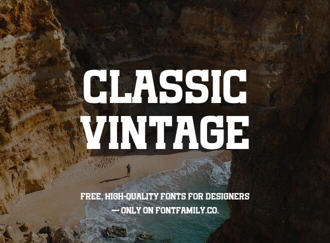 Classic Vintage Font