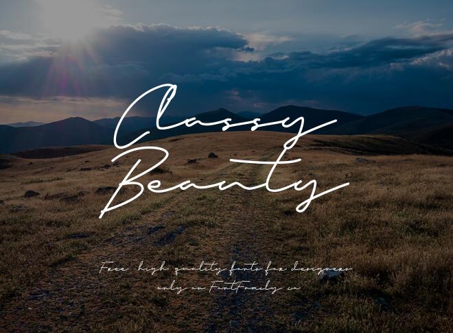Classy Beauty Font