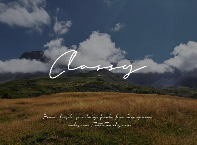 Classy Font