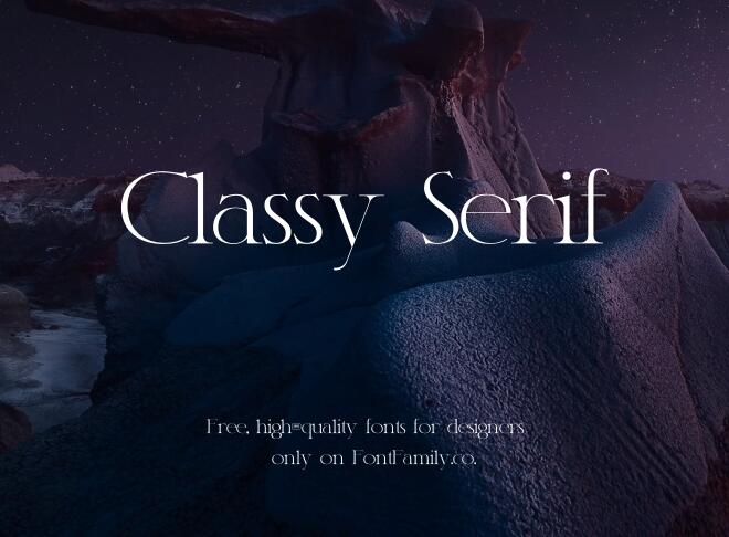 Classy Serif Font