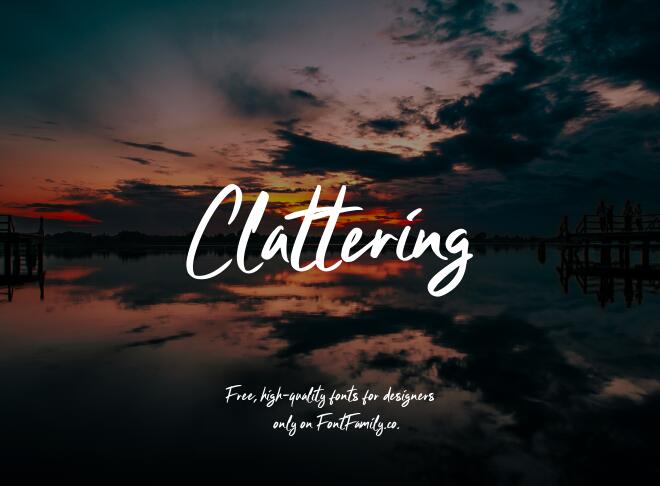 Clattering Font