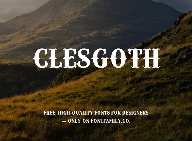 Clesgoth Font