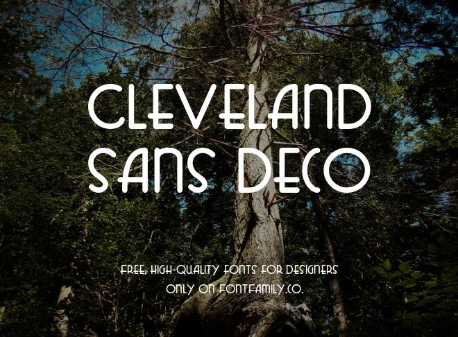 Cleveland Sans Deco Font