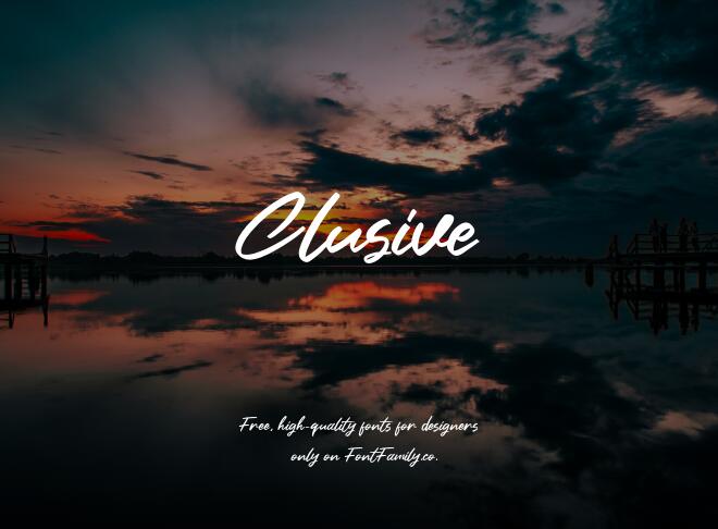 Clusive Font