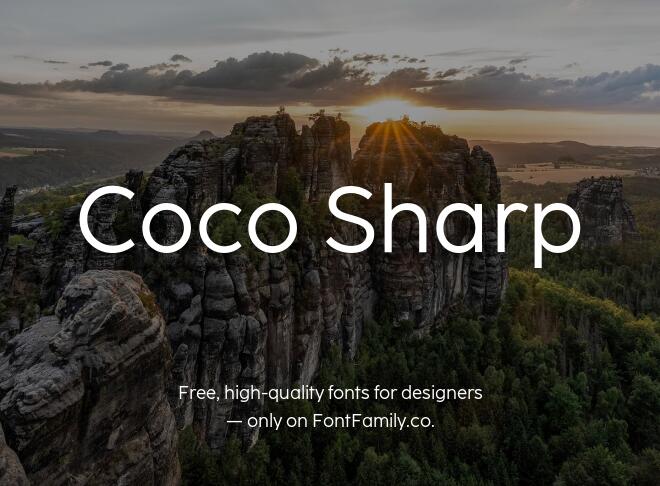 Coco Sharp Font