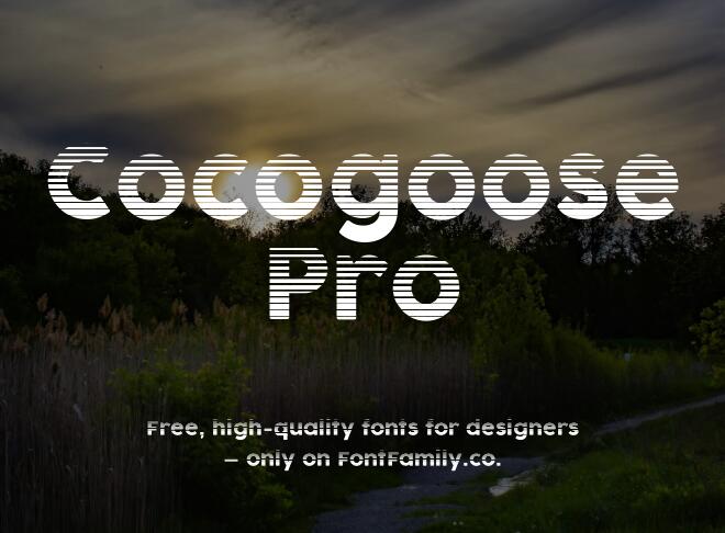 Cocogoose Pro Font