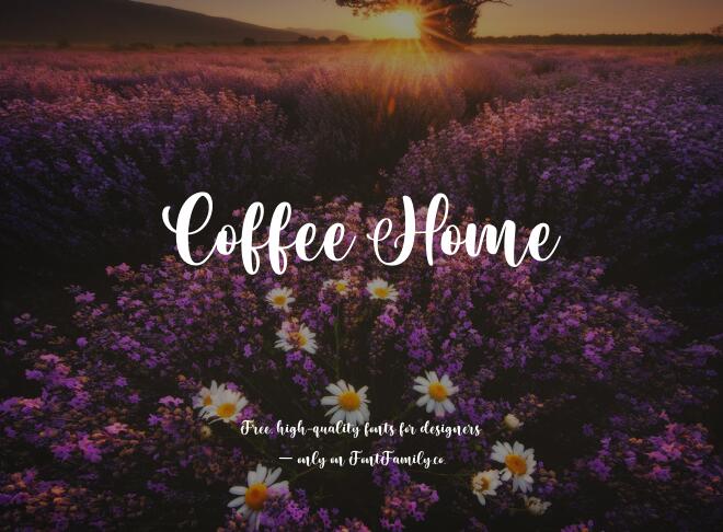 Coffee Home Font