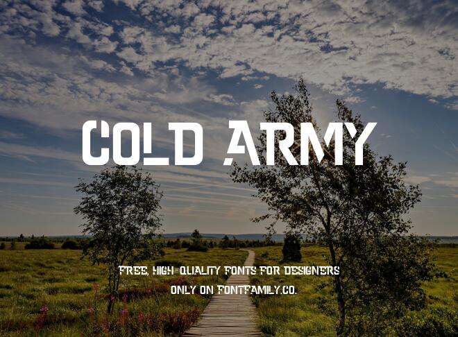 Cold Army Font