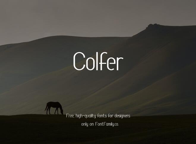Colfer Font