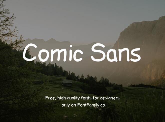 Comic Sans Font