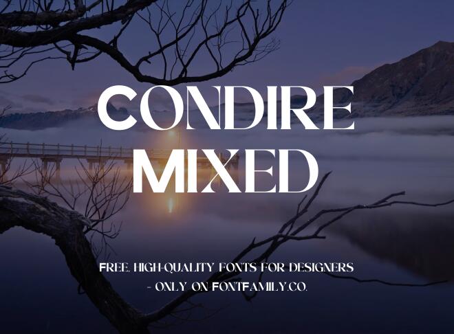 Condire Mixed Font