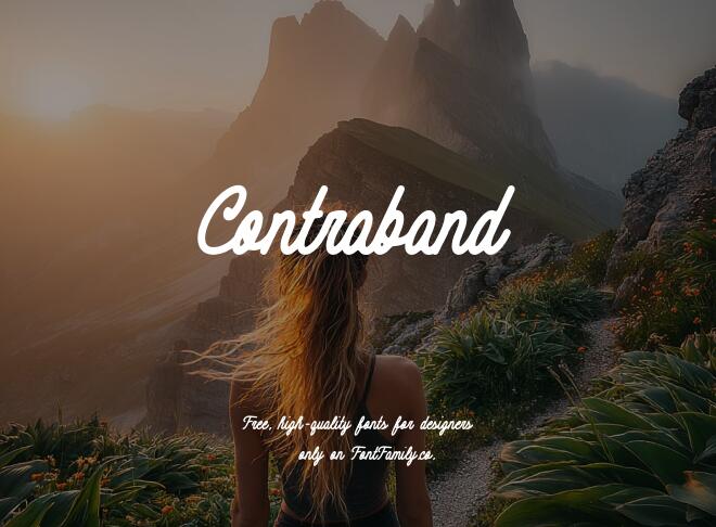 Contraband Font