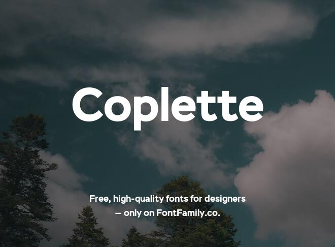 Coplette Font
