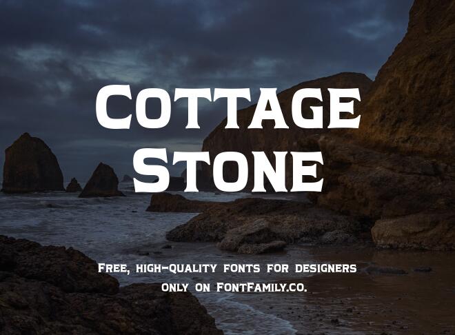 Cottage Stone Font