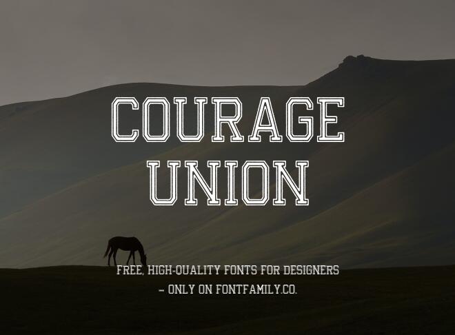 Courage Union Font