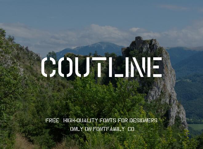 Coutline Font