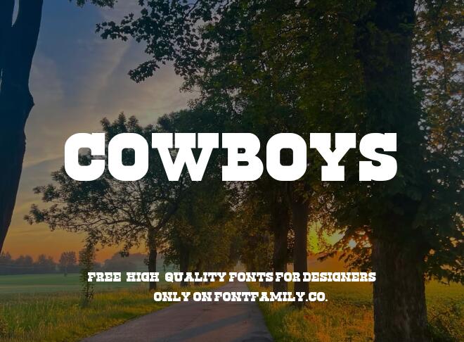 Cowboys Font