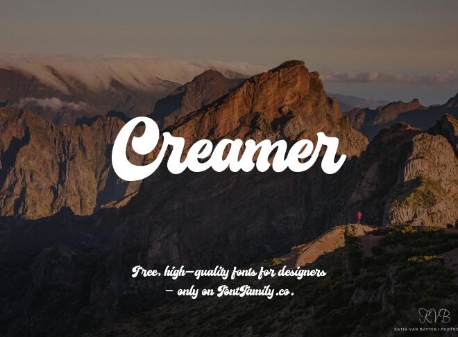 Creamer Font
