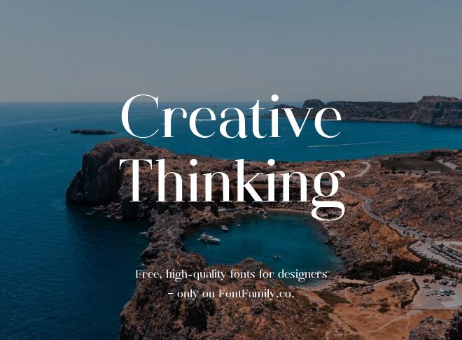 Creative Thinking Font