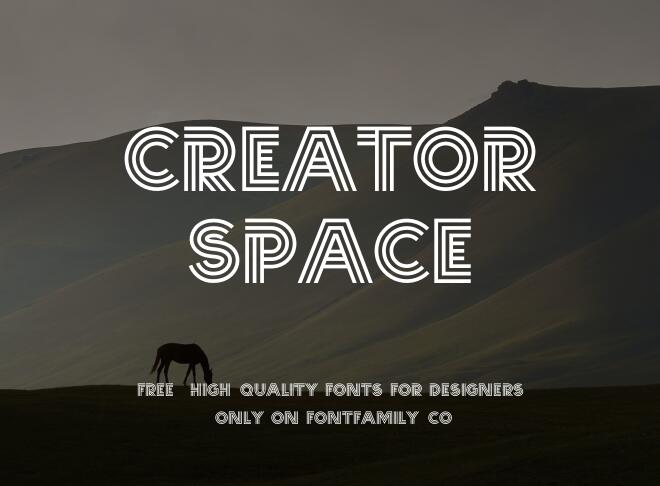 Creator Space Font