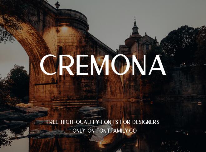 Cremona Font