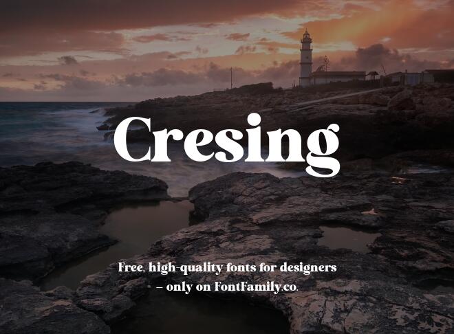 Cresing Font
