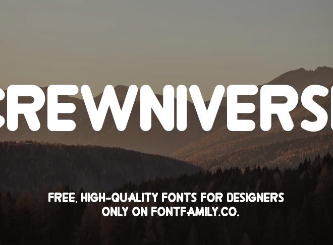 Crewniverse Font