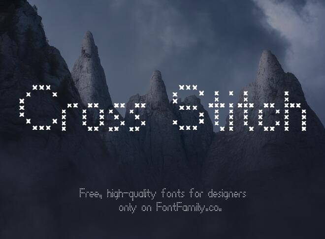 Cross Stitch Font