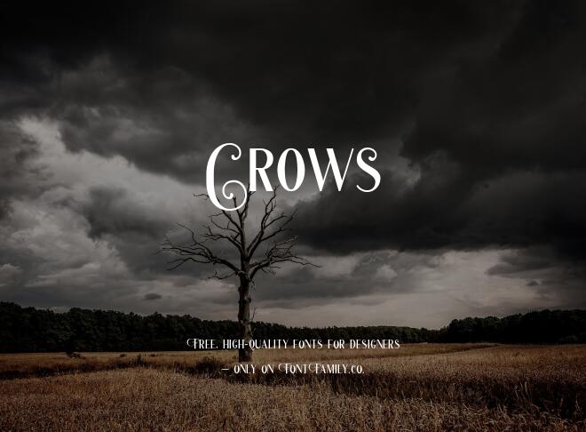 Crows Font