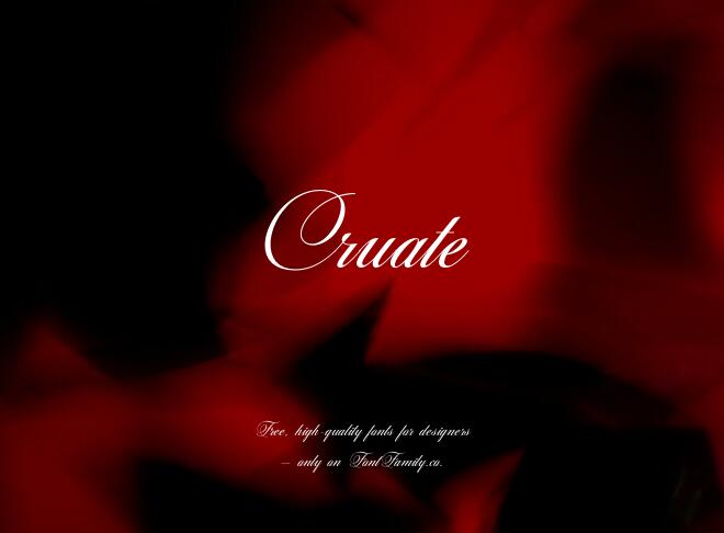 Cruate Font