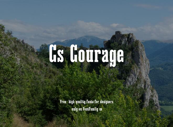 Cs Courage Font