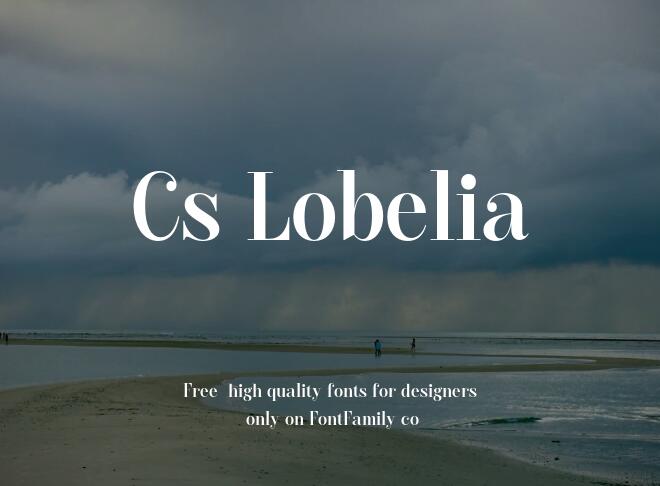 Cs Lobelia Font