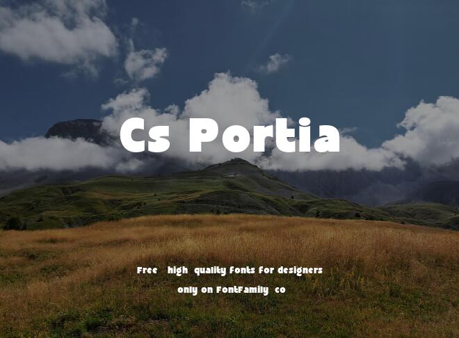 Cs Portia Font