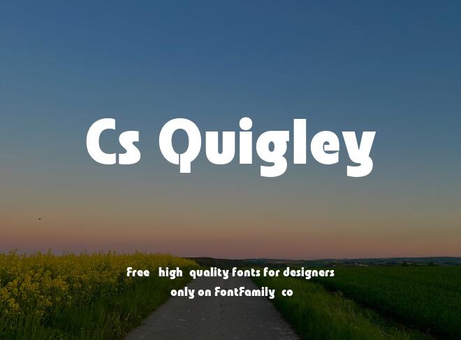 Cs Quigley Font