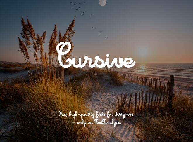 Cursive Font