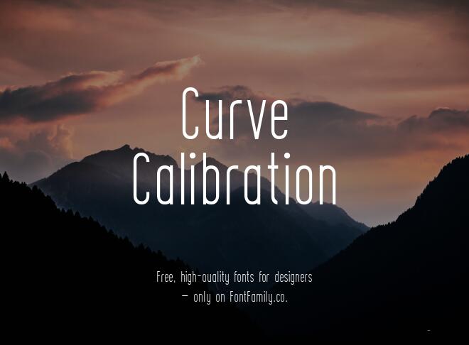 Curve Calibration Font