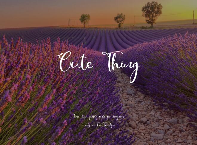 Cute Thing Font