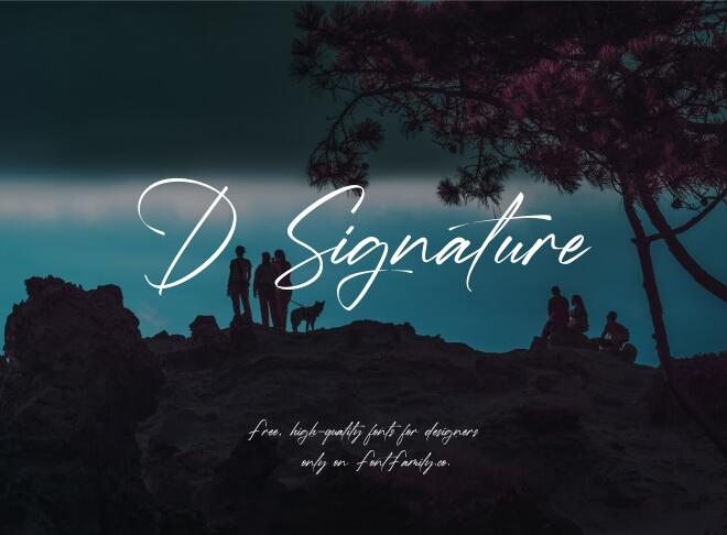 D Signature Font