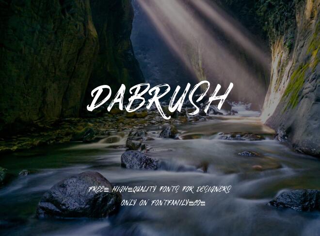 Dabrush Font